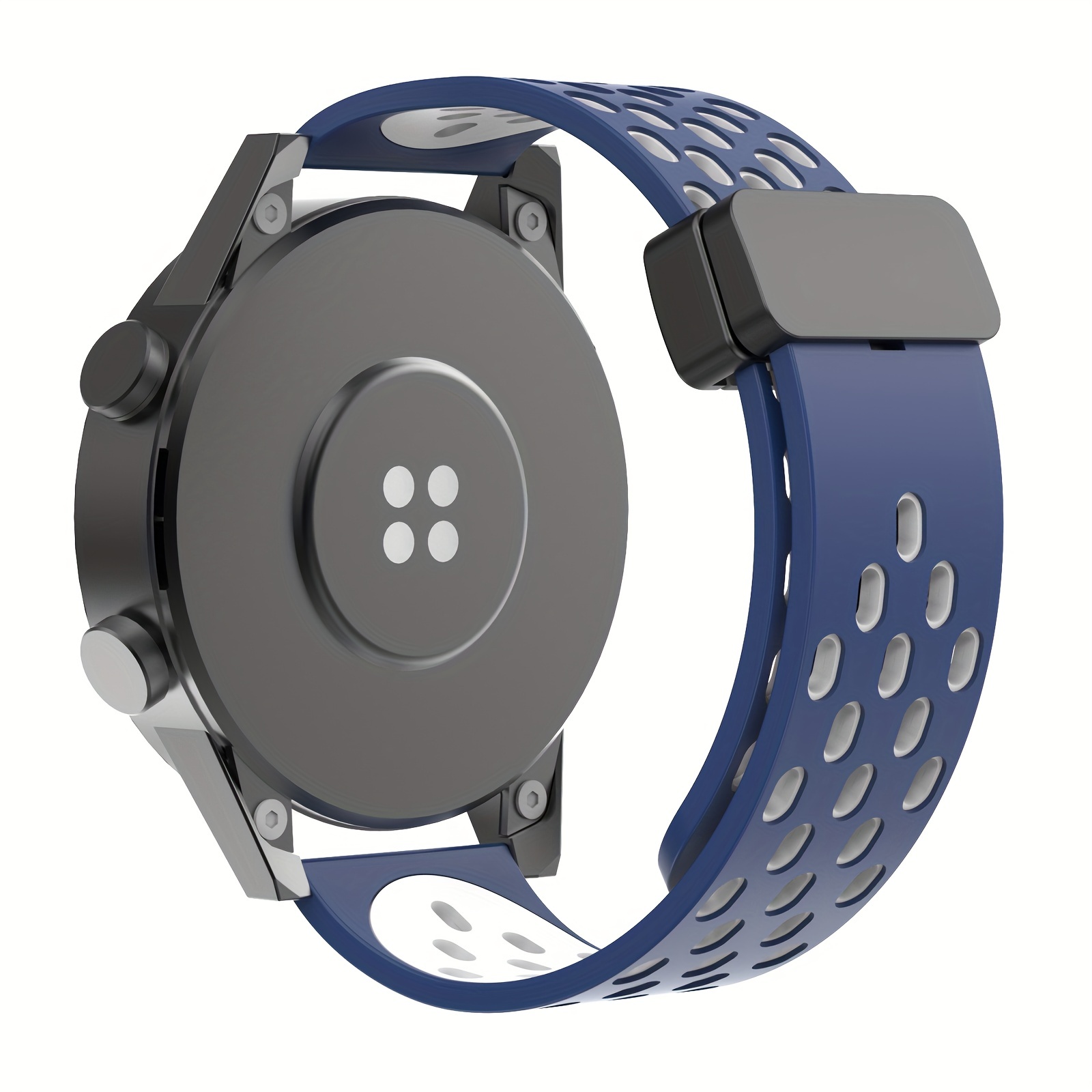 Para Amazfit GTR 3 Correa de reloj de silicona con cierre magnético  plegable de 22 mm (gris claro)