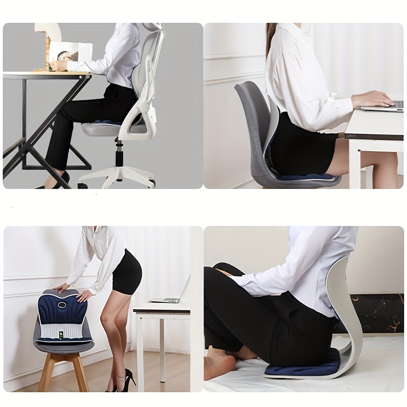 Lumbar Cushion Sitting Chair Lower Back Support Lumbar Back Posture  Corrector Low Back Pain Relief for Home Office Desk Chair