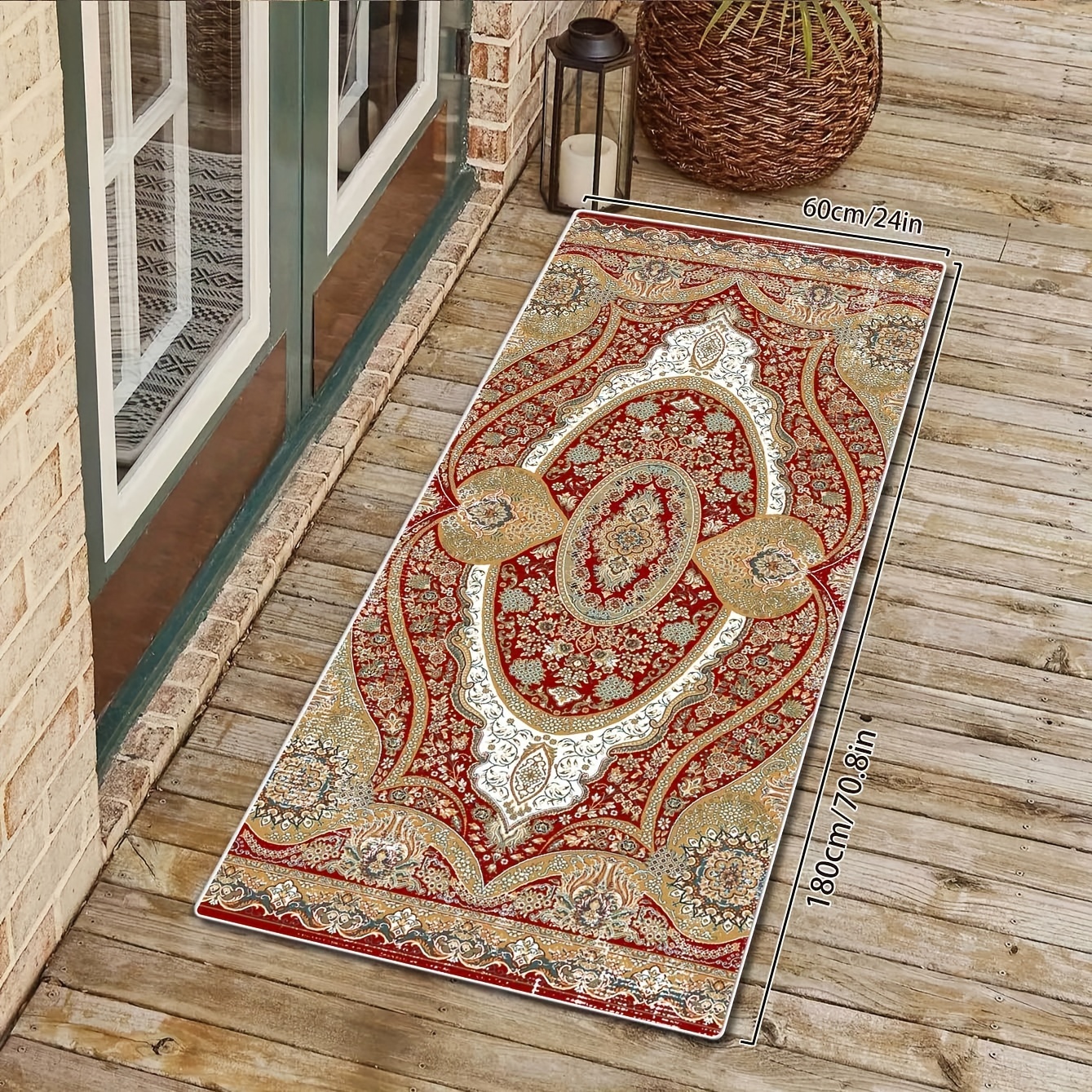 Luxury Outdoor Indoor Area Rug Anti slip Vintage Boho - Temu