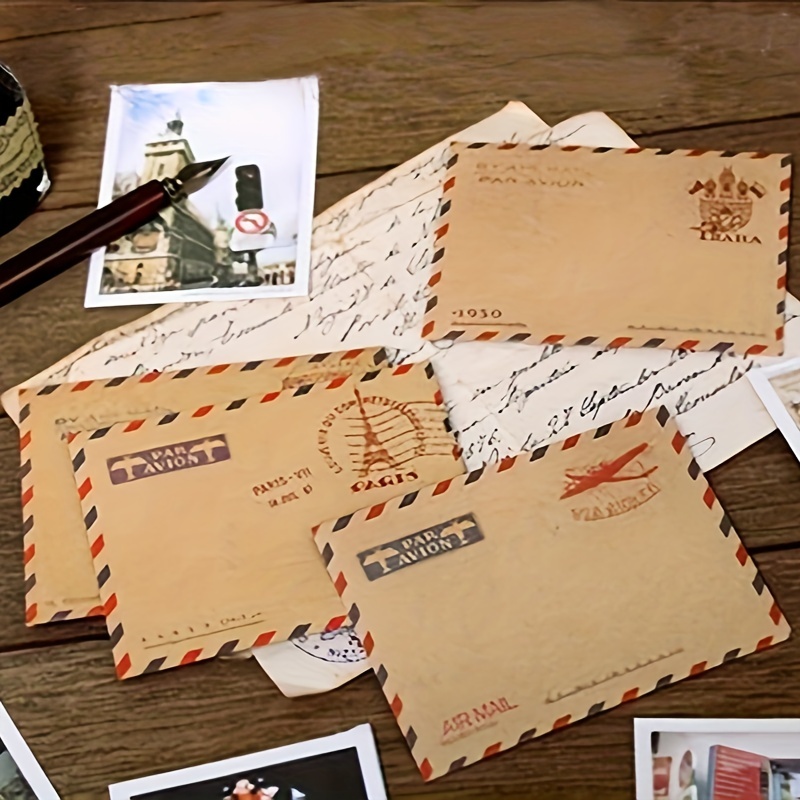 10pcs Vintage Paris Mini Paper Envelopes Cute Kawaii Wedding Party  Invitation Greeting Cards Gift