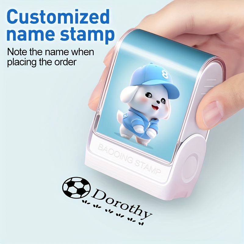 Name Stamp For Clothing Custom Name Stamp Personalized Diy - Temu