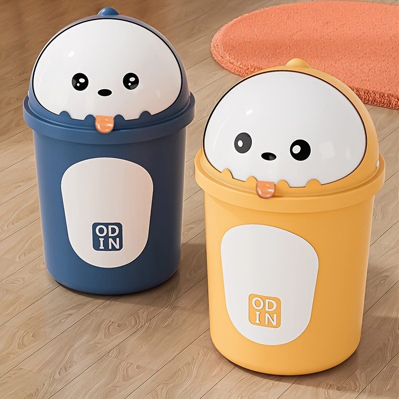 Kawaii Mini Trash Can Desktop Garbage Bin Home Office Rubbish Bin Cartoon  Cute Waste Dustbin Household Kids Room Decoration