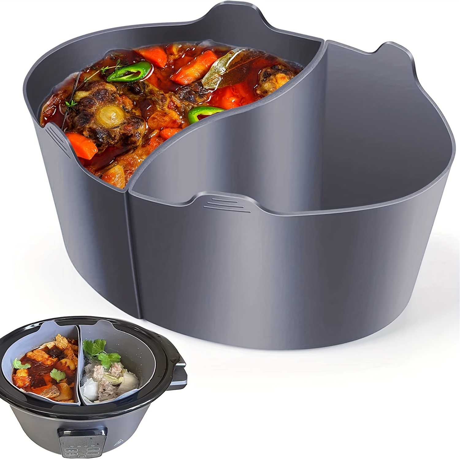 ONEBOM Silicone Slow Cooker Liners fit Crock-Pot 6 Quart Oval Slow Cooker,Reusable  & Leakproof Dishwasher Safe Cooking Liner for 6 Quart Crock Pot Fit 6qt -  Yahoo Shopping