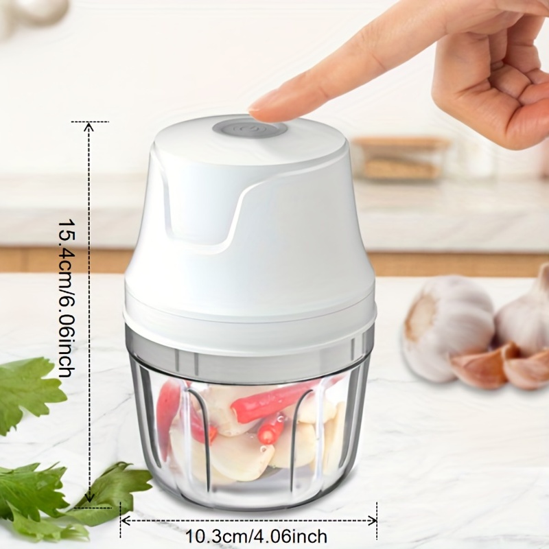Electric Food Processor - 350ML Portable Garlic Chopper Mini Food