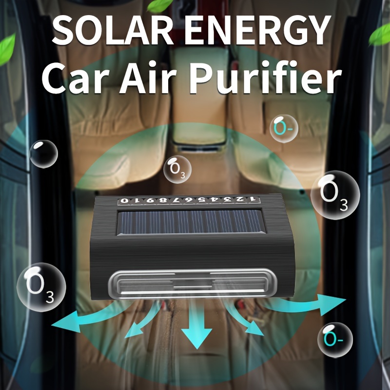 Solar powered deals car air purifier