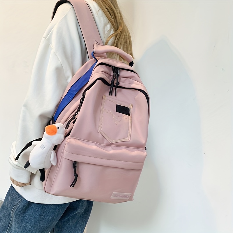 Mochila Lona Nuevo Diseño Mochila Mujer Bolsa Viaje Aire - Temu