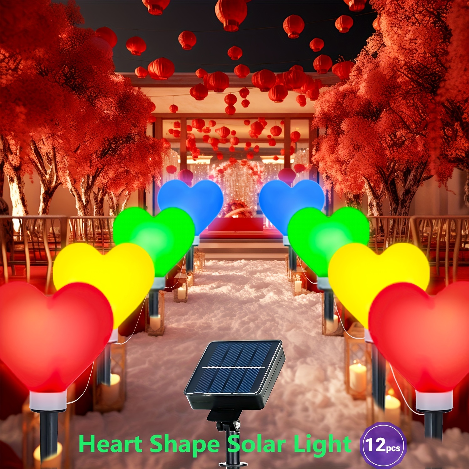 4 Pack Solar Heart Pathway Lights, Valentine's Day Decorations Outdoor With  Heart Fairy Lights, Waterproof Artificial Lighted Tree For Outdoor Pathway  Yard Garden Valentine's Day Decor(80 Led) - Patio, Lawn & Garden - Temu