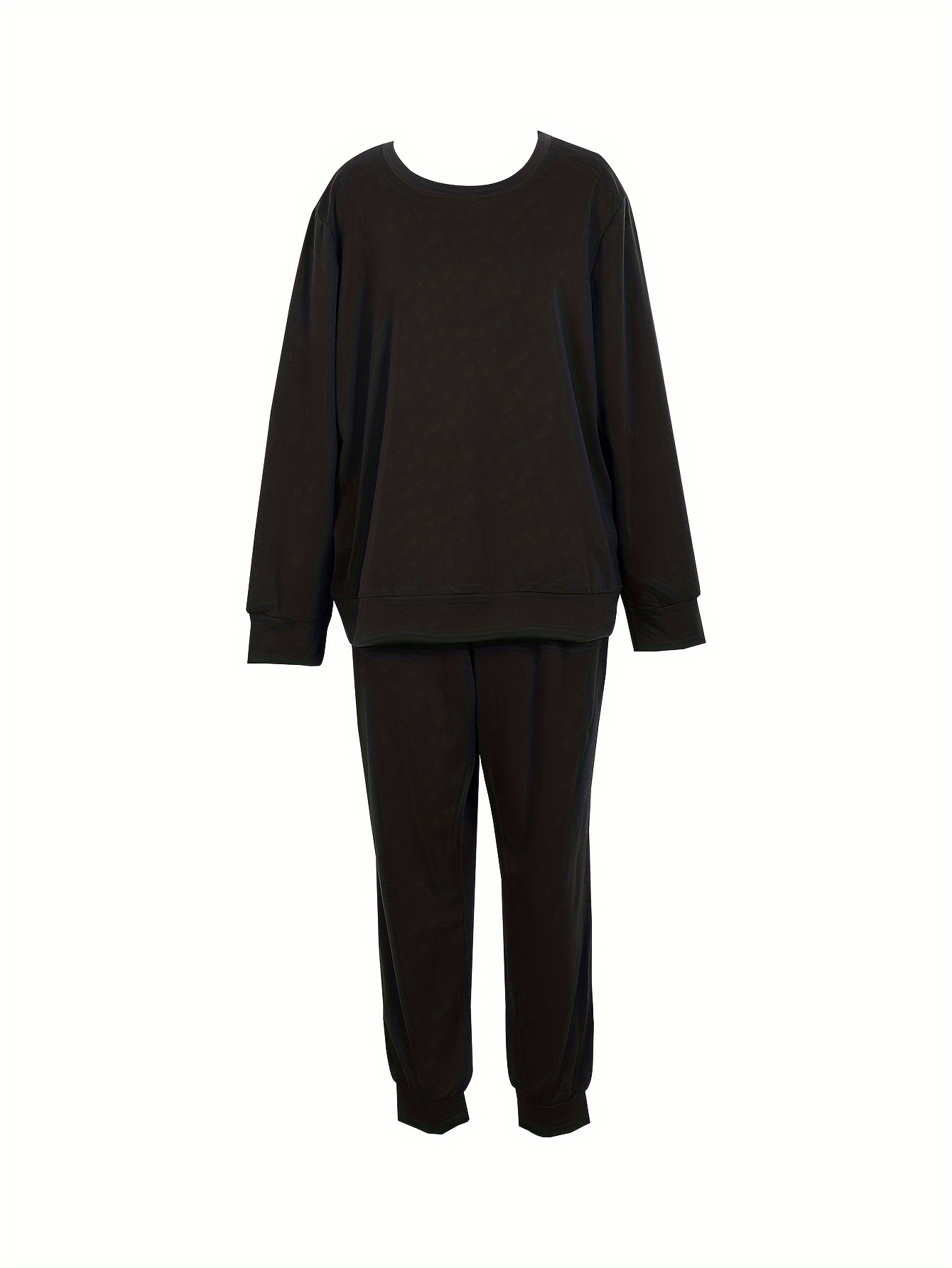 Solid Long Sleeve Top & Joggers Set