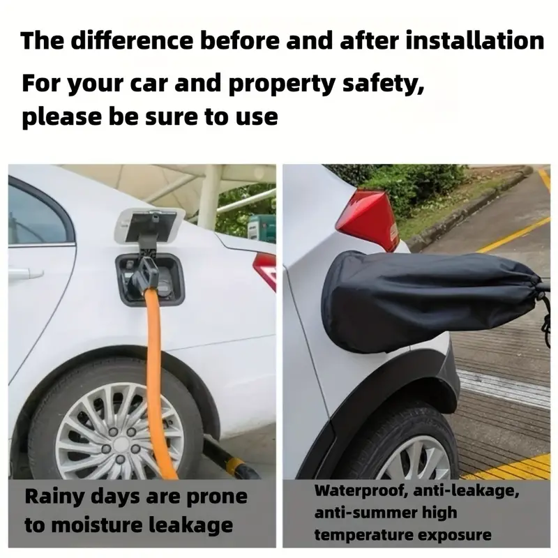 Auto-Lade-Regenschutz, Verhindert Das Austreten Von Feuchtigkeit Beim Laden  Des Autos, Verhindert Hohe Temperaturen, Hochfeste Magnetische Anziehung