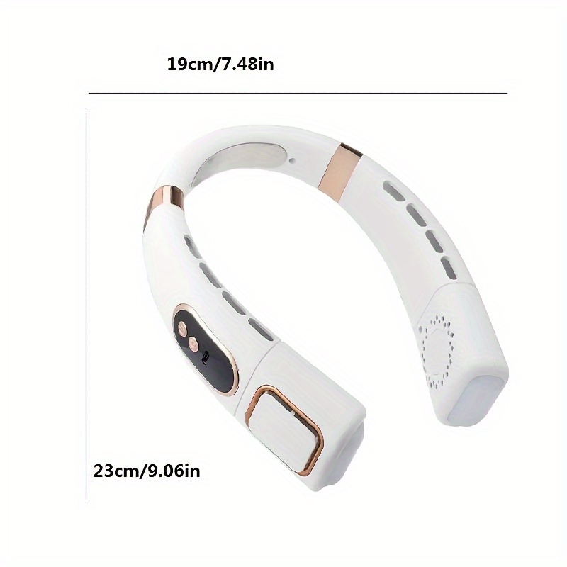 Wearable Neck Fan Digital Display 5 speed Silent Operation - Temu