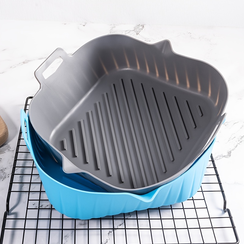 2x Air Fryer Silicone Pot Air Fryer Basket Liner Non-Stick Oven Baking Tray  UK