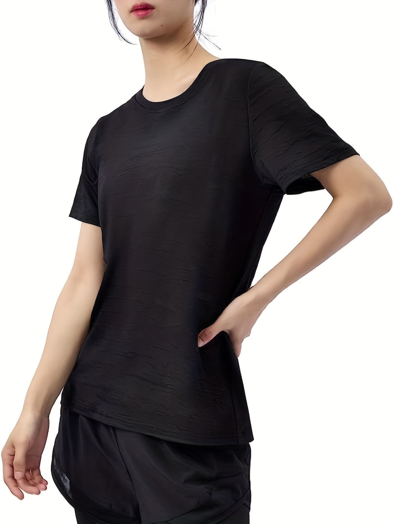 Women's Short Sleeve Running Shirts Lightweight Quick Dry - Temu