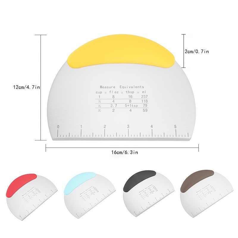 Household Kitchen Scraper With Scale Stainless Steel Semi - Temu