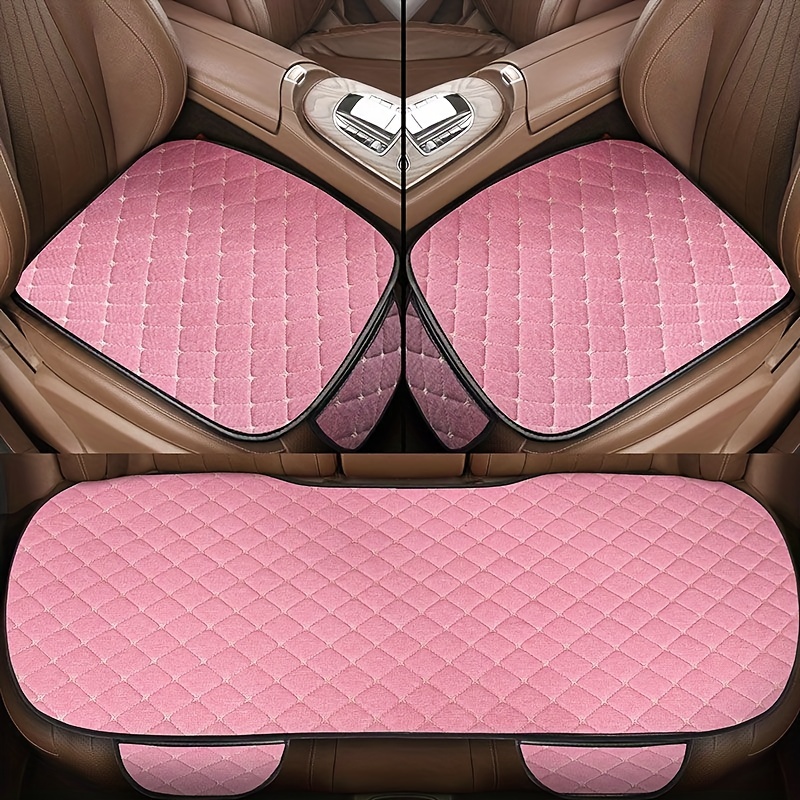 Car back seat cushion Flax Car backseat Seat Cushions Interior Auto Chair  Pad Seat Carpet Mat with Backrest - AliExpress
