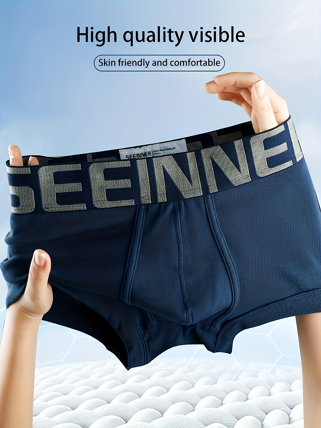 Men Sexy Underpants Sports Boxers Underwear Black Gray L XL XXL Soft  Breathable Fashion Shorts Letters