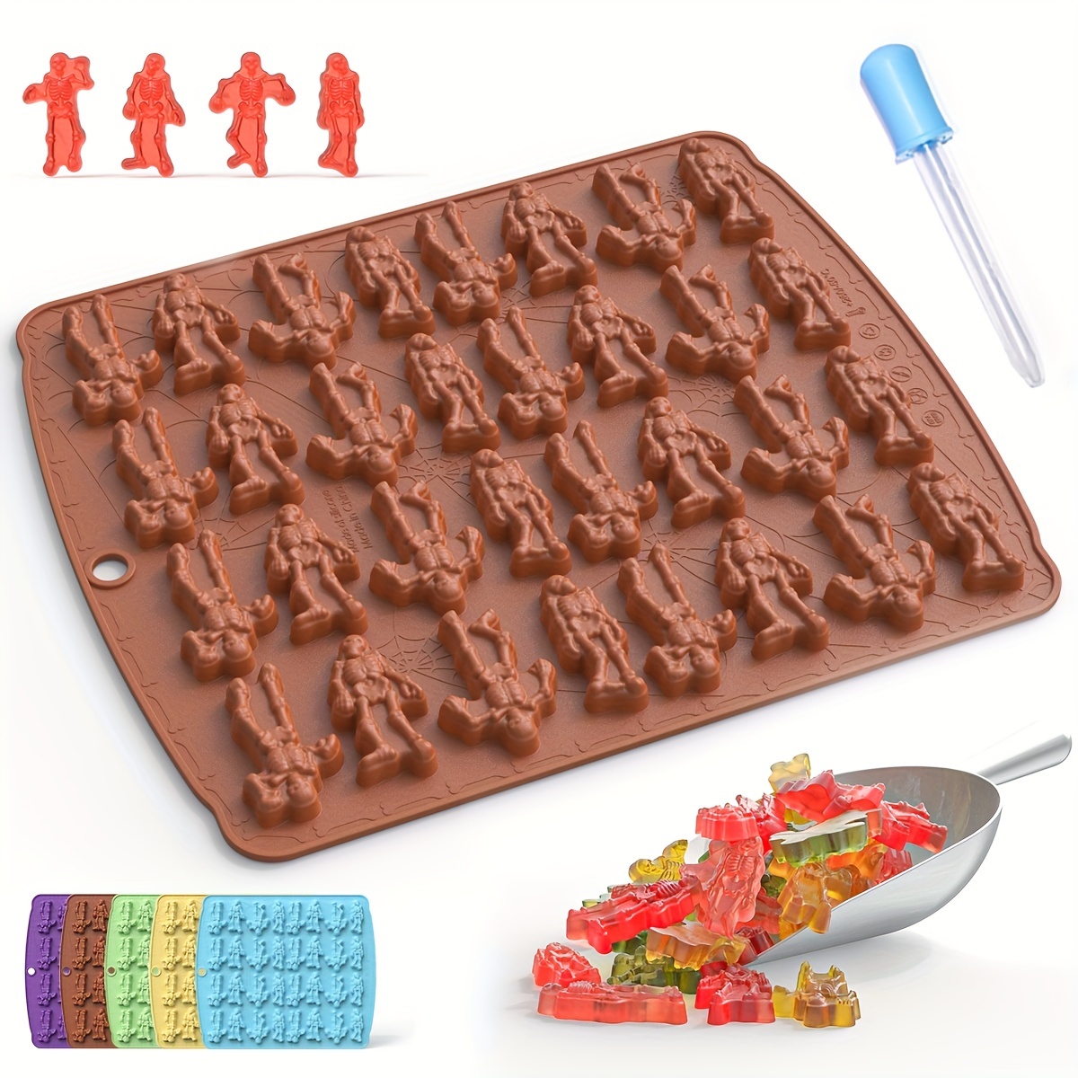 Candy Shaped Fondant Molds, 3d Silicone Molds, Large And Small Candy Molds, Chocolate  Molds, For Diy Cake Decorating Tool, Baking Tools, Kitchen Accessories -  Temu
