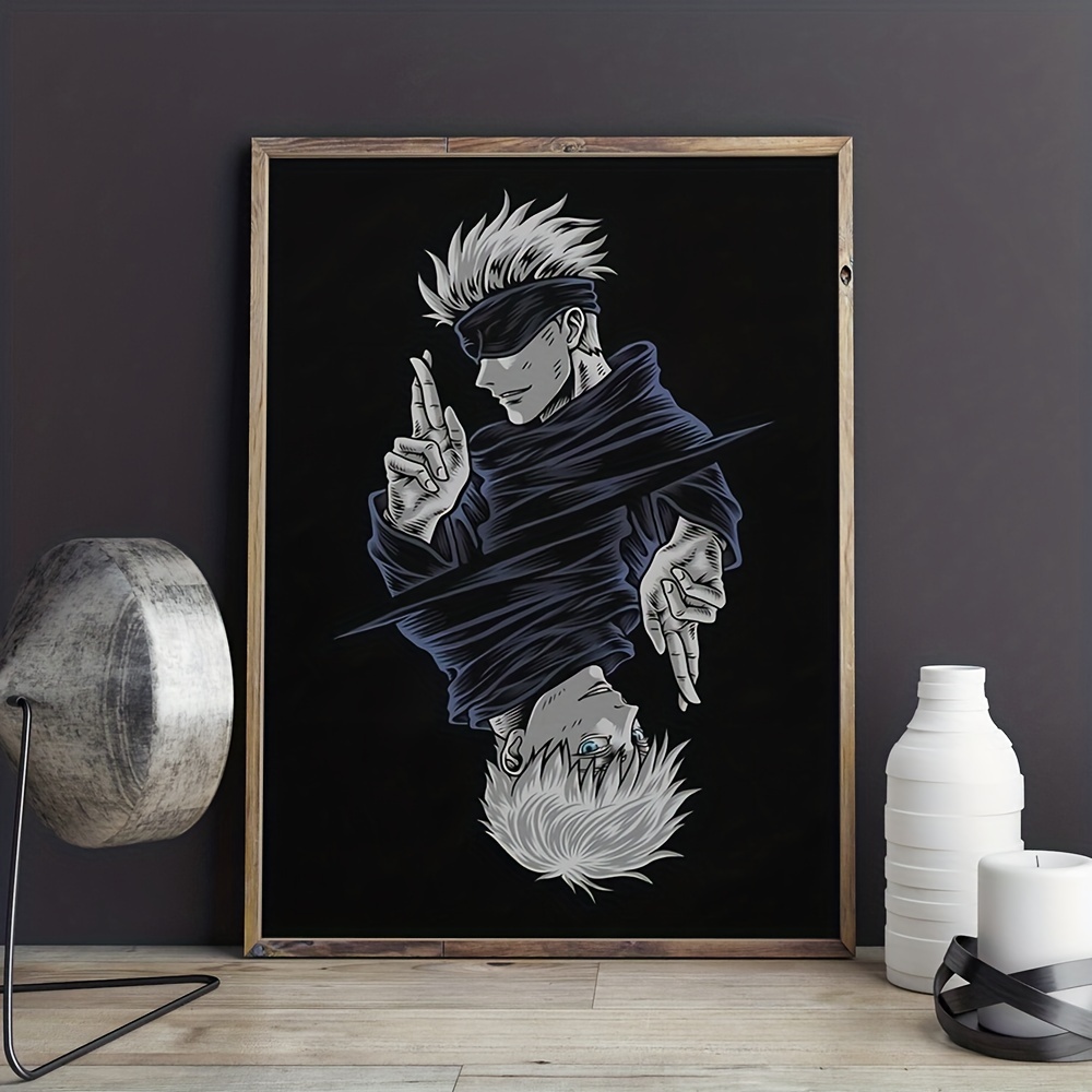 Japanese Anime Canvas Wall Art Painting Gojo Satoru Picture - Temu