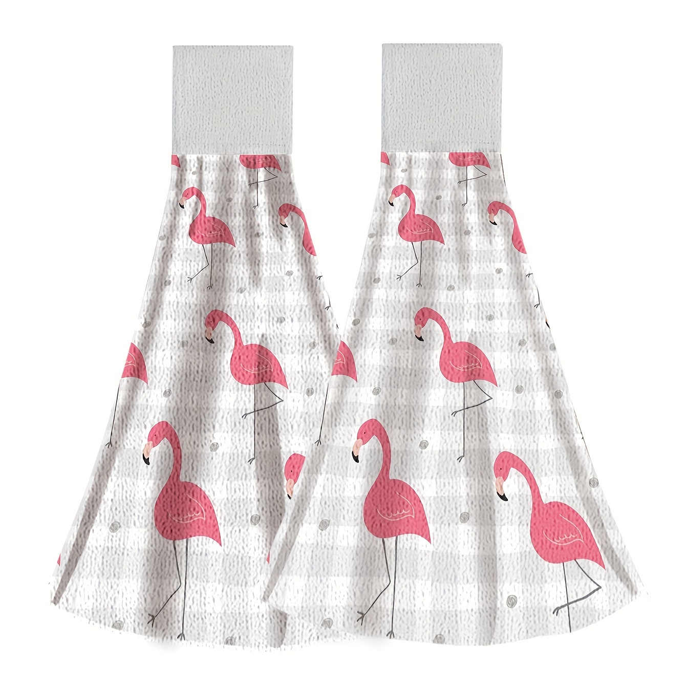 Flamingo Pattern Fingertip Towels, Hanging Towel For Wiping Hands, Highly  Absorbent & Quick Drying Dish Towels, Super Absorbent And Lint Free Towels,  Hanging Tie Towel For Bathroom Kitchen, Bathroom Supplies, Home Decor 