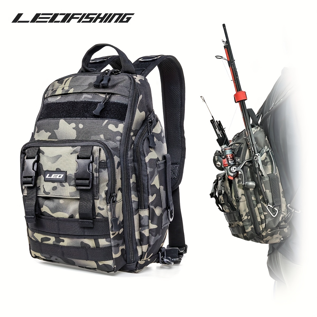 Travel X Fishing Tackle Bag Outdoor Storage Bag | Standard / Camouflage |  Piscifun