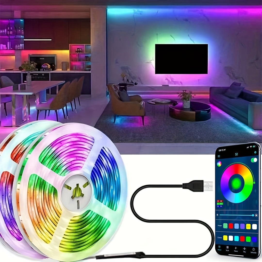 Tira de luces LED para retroiluminación de TV de 40 a 45 pulgadas,  monitores de PC, dormitorio, sala de juegos, luz de ambiente de cine en casa