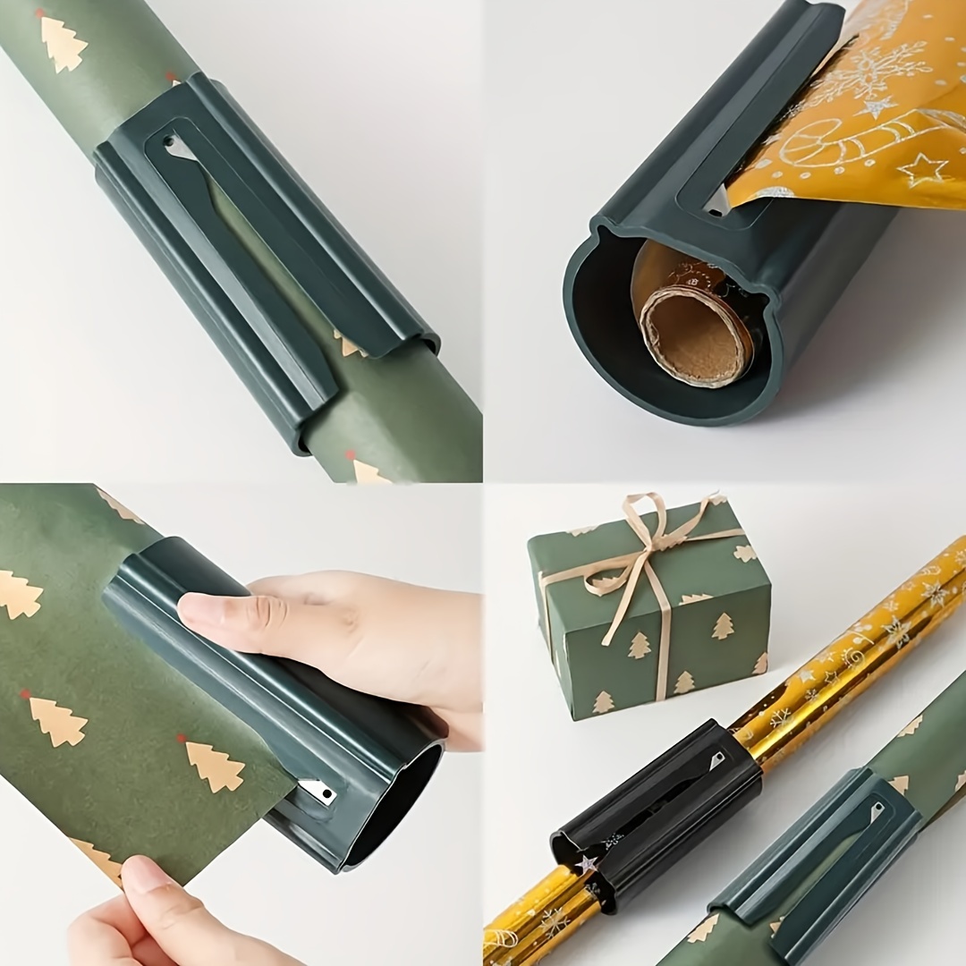 Christmas Wrapping Paper Cutter Slide Gift Wrap Paper - Temu