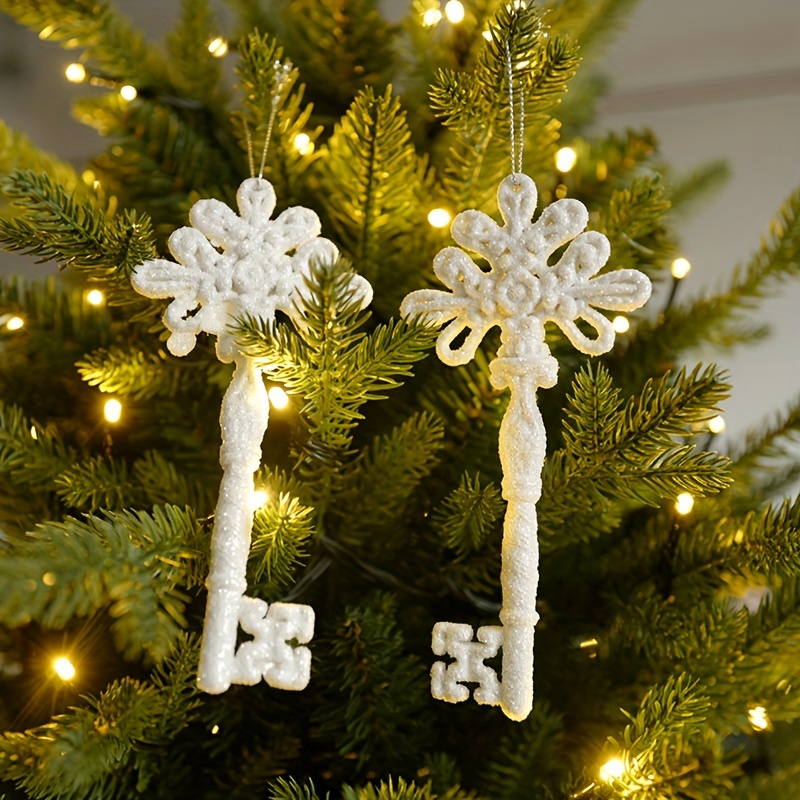 Christmas Tree Hanging Ornaments Snowflake Angel Deer Pendants