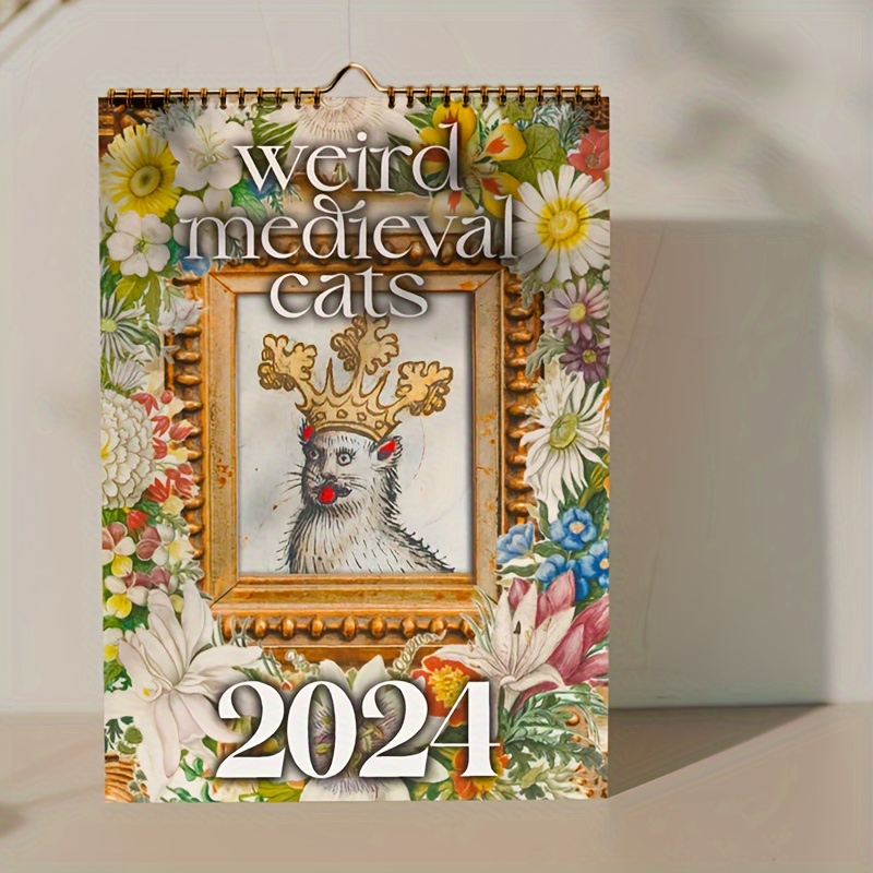 Cat Wall Calendar 2024, Ugly Cats In Renaissance Paintings