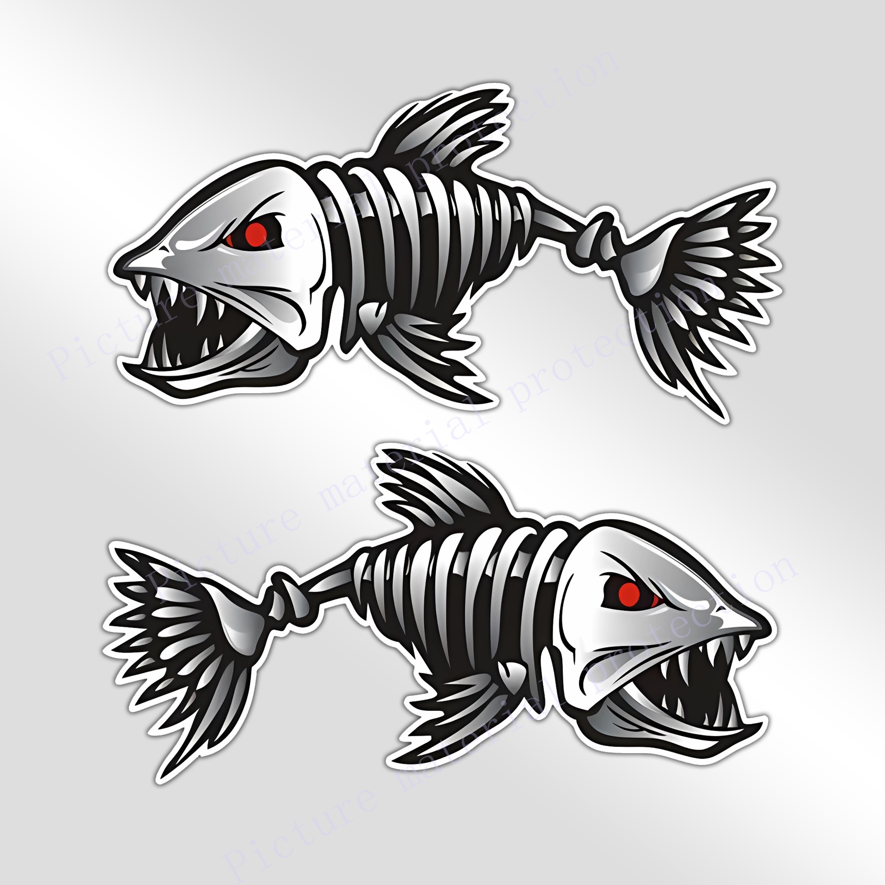 Fish Decal for Truck Fishing Gifts for Men Fishing Decals for