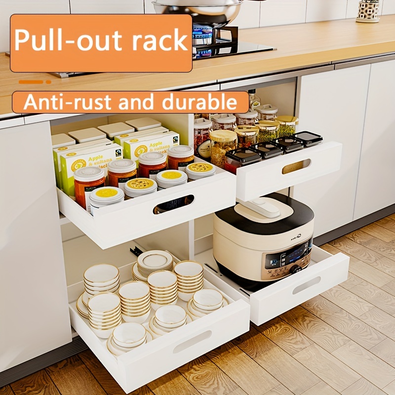 Pull Out Spice Rack Kitchen Organization Pull Out Spice Rack - Temu