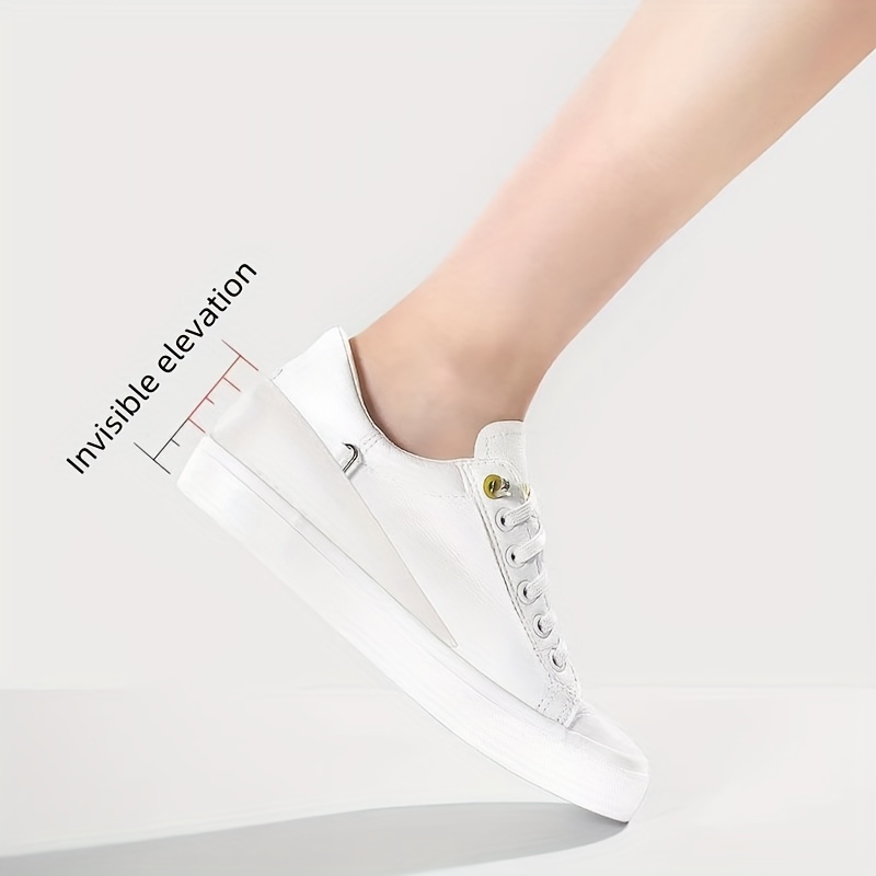 1pair Invisible Inner Raised Insole, Raised Insole, Self-adhesive Soft Cushion for Men And Women