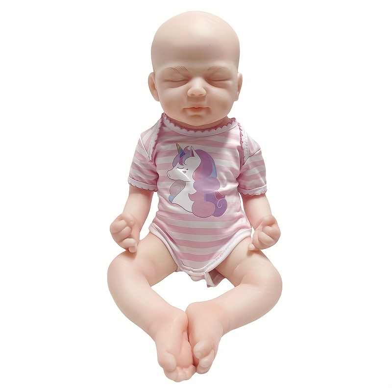 Sleeping Girl Silicone Reborn Dolls Full Body Soft Solid - Temu