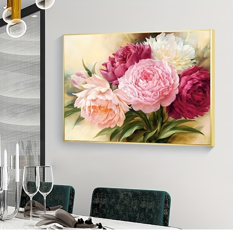  Peony Diamond Art Kits for Adults, Diamond Dots