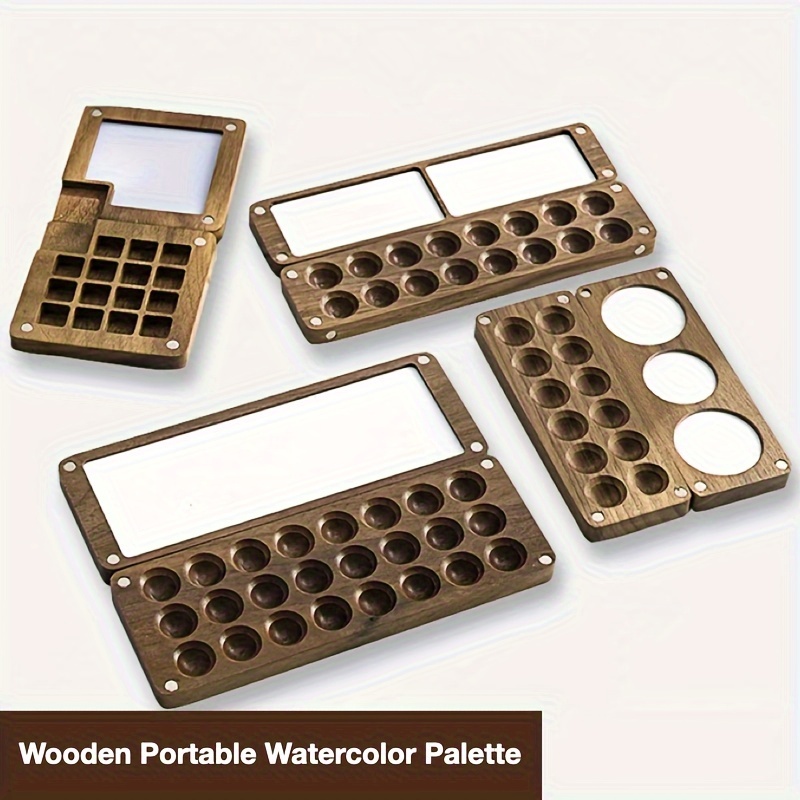 12-Well Mini Imitate Ceramic Watercolor Paint Palette With Lid
