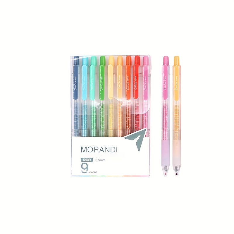9pcs/set Color Gel Pens Planner Pen Color Pen Journal 