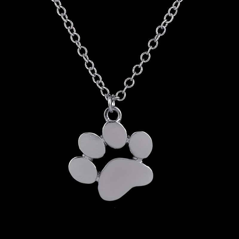 Dog hotsell footprint necklace