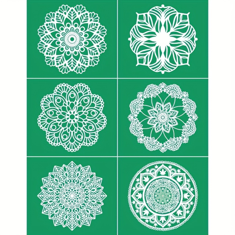 Mandala Silk Screen Stencils Reusable Self adhesive Silk - Temu