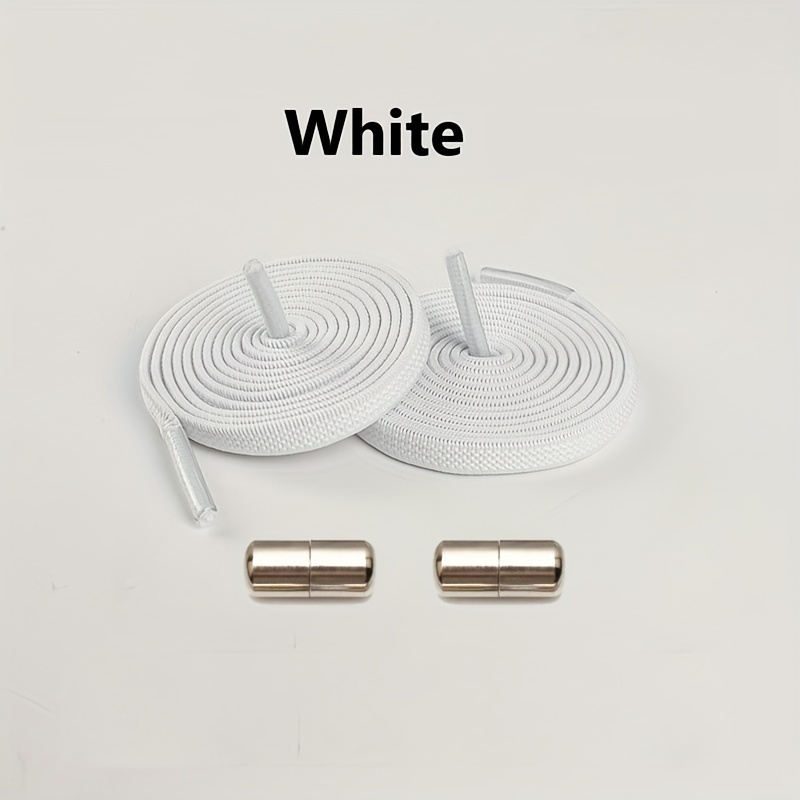 A Set Of 2 100cm Long Shoelaces With 2 Metal Capsule Clips Included.