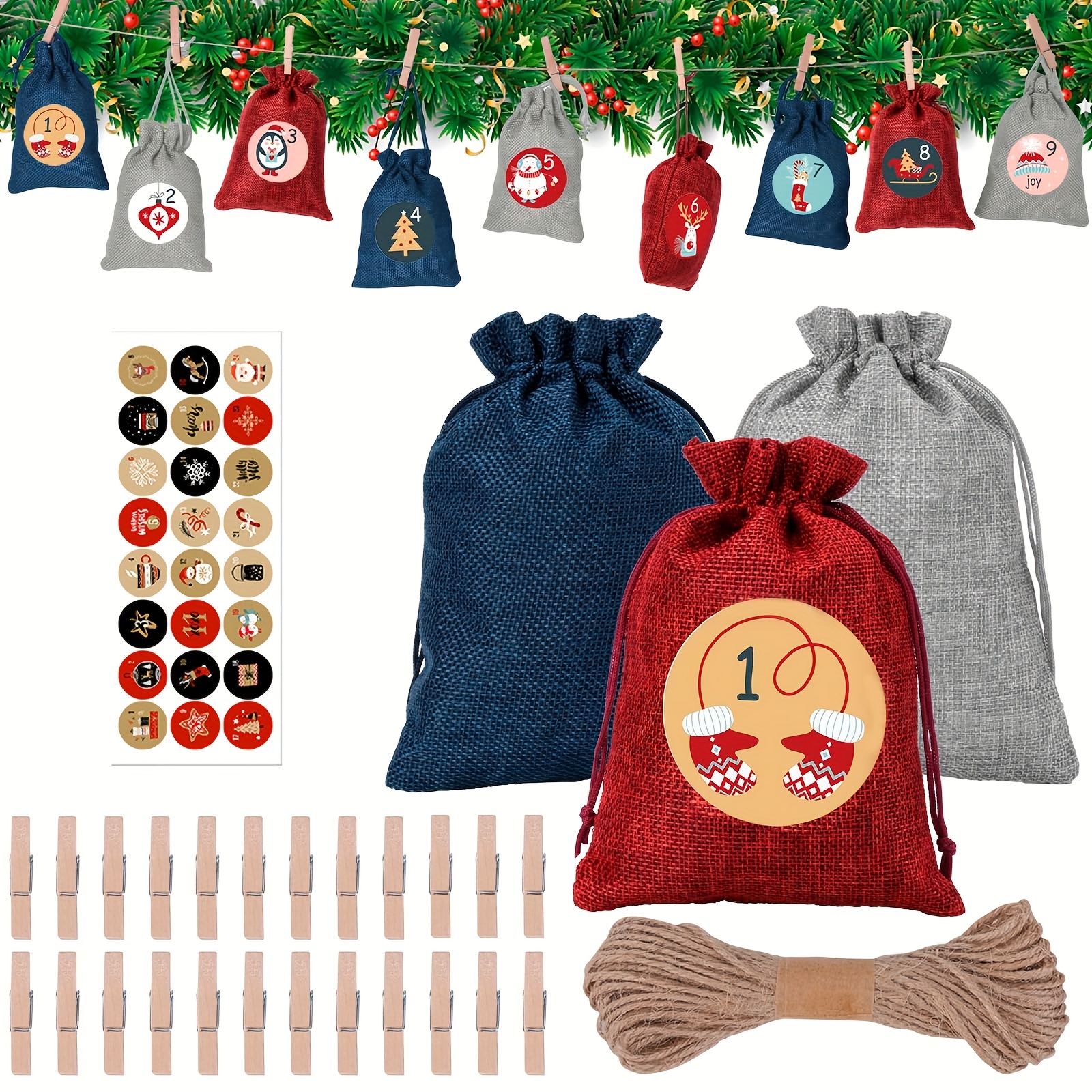 Christmas Gift Box Diy Countdown Advent Calendar Box Poked - Temu