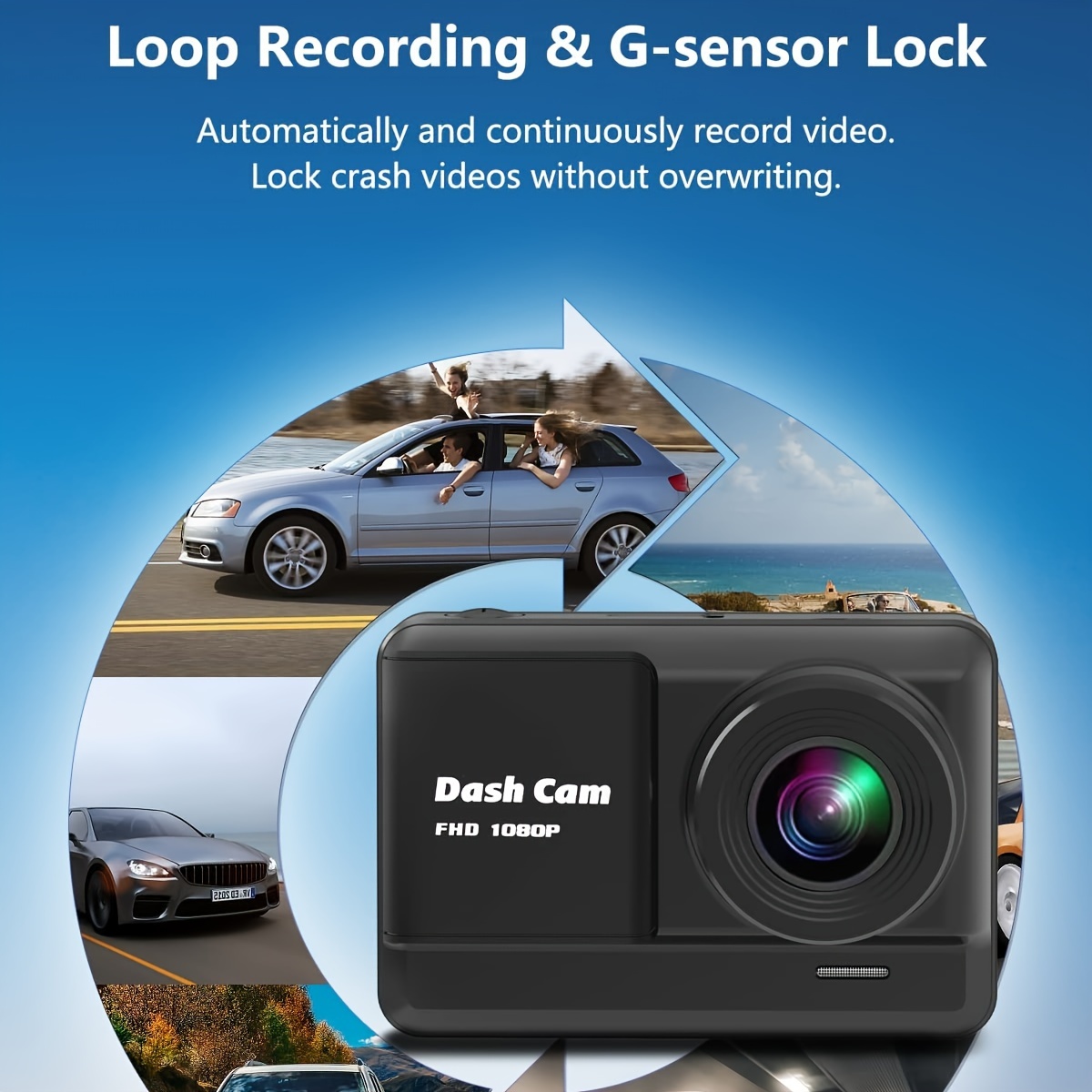 Dash Cam Front Rear Mini Dash Cam 1080p Full Hd 32gb Sd Card - Temu