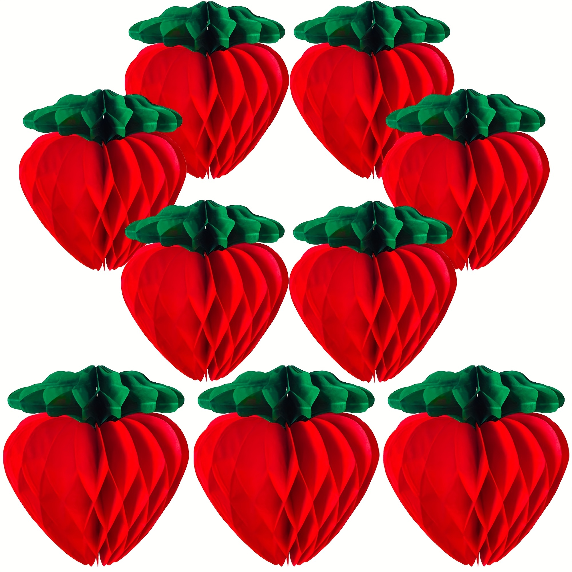 Wrapables Mini Honeycomb Ball Party Decorations for Weddings, Birthday Parties, Baby Showers and Nursery Decor (Set of 20), 1 inch, Red