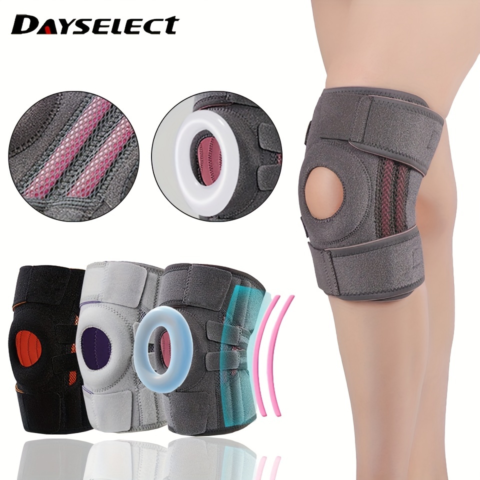 Rodillera para el dolor de rodilla, paquete de 2 rodilleras para desgarro  de menisco, soporte de rodilla con estabilizadores laterales para hombres y