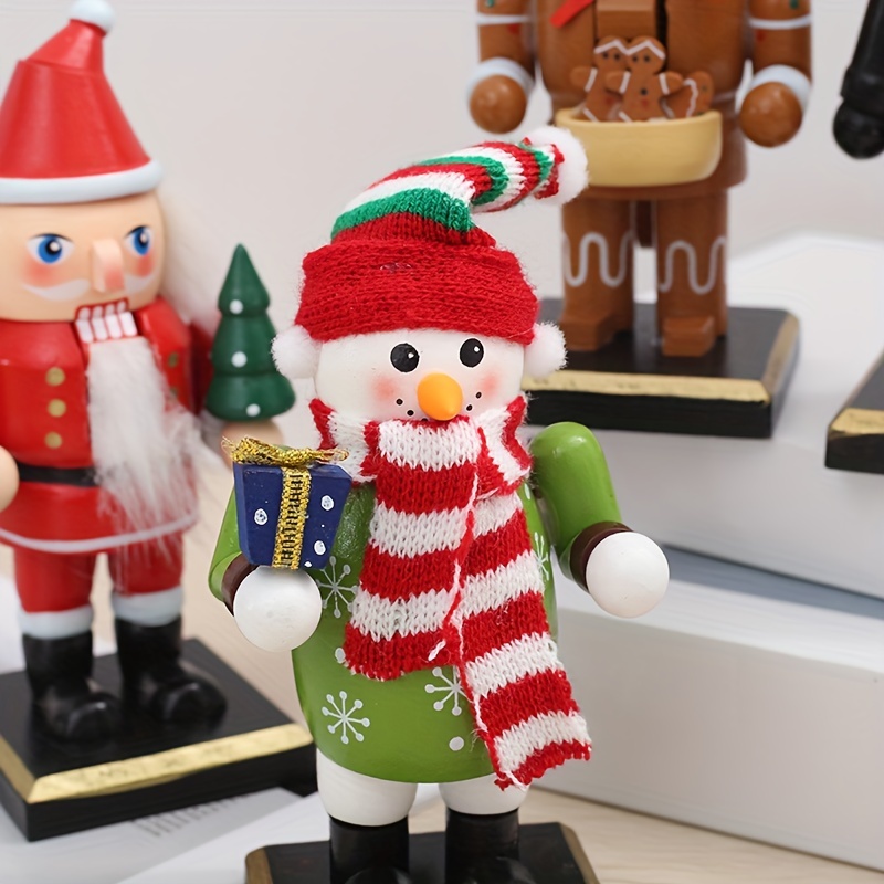 ナットクラッカー クリスマス オーナメント | ホリデーテーブル装飾用ナットクラッカーフィギュア - 木製のクリスマス 飾り 四点セ  ブルー披風付き胡桃割り人形飾り 木製クリスマスオーナメント ホ 木製くるみ割り人形クリスマス ナットクラッカー クリスマス ... ナットクラッカー クリスマス デコレーション,士官ナットクラッカー人形 デスクトップ装飾 | ４点セット クリスマス装飾 パーティー