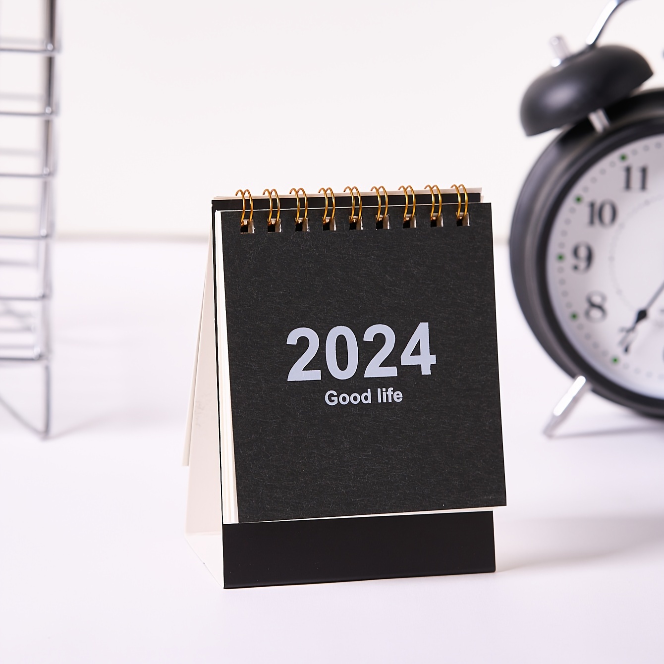 YUM petit calendrier de bureau Mini Calendrier de Bureau 2024