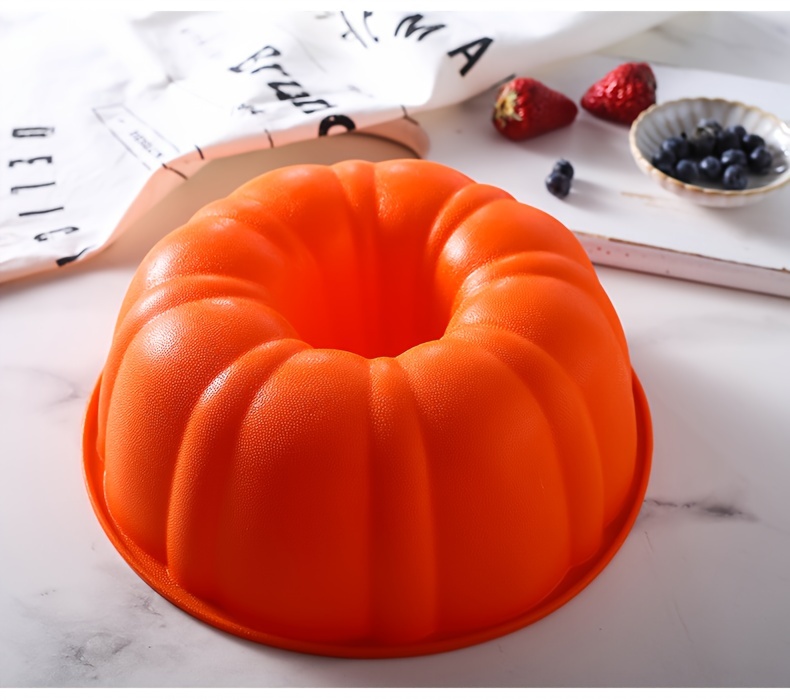 1pc, Padella Per Torta Bundt (30,78 Cm), Stampo Per Torte In Silicone,  Stampo Per Torte A Tubo Scanalato, Padella Per Cottura A Forma Di Fiore