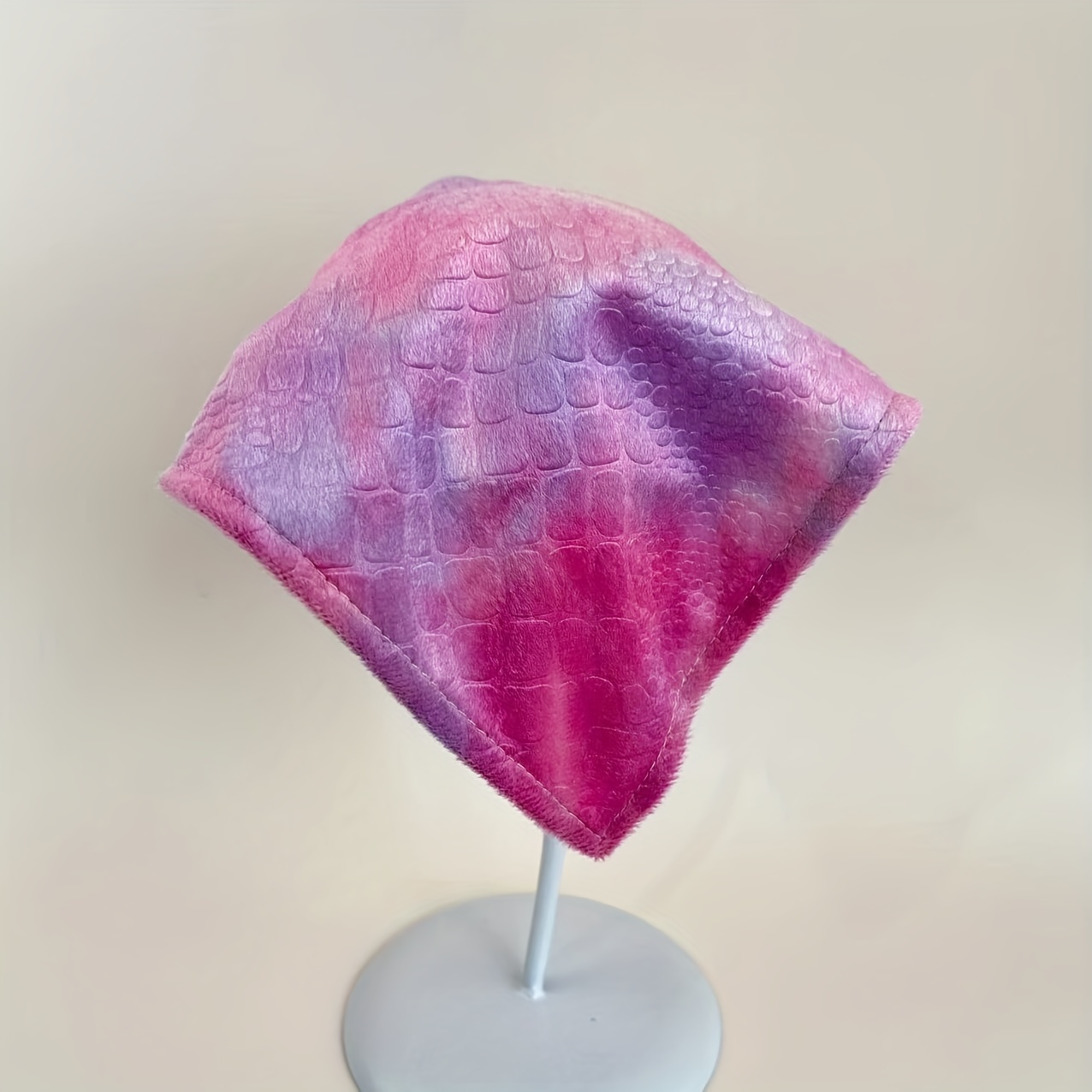 Y2K Embossed Triangle Scarf Gradient Headband Turban Bandana