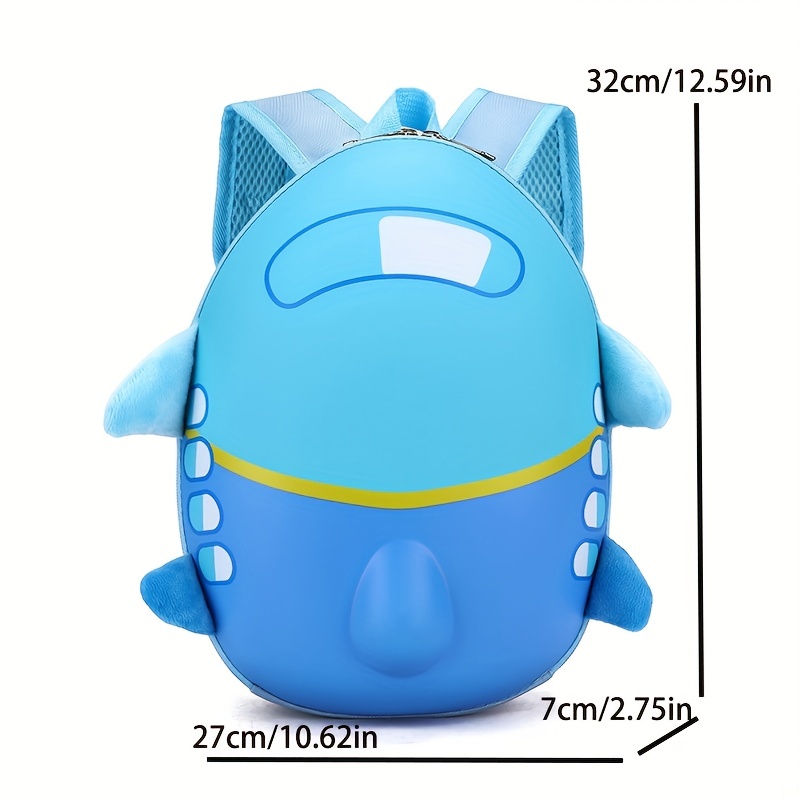 Kids 3D Airplane Backpack Large Capacity