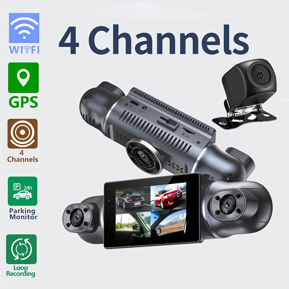 Dashcam Vorne Und Hinten, 4K-Auto-Blackbox, 1080p-Autokameras Mit  GPS-Tracking-System, Autos, 4K-Nachtsicht, WLAN