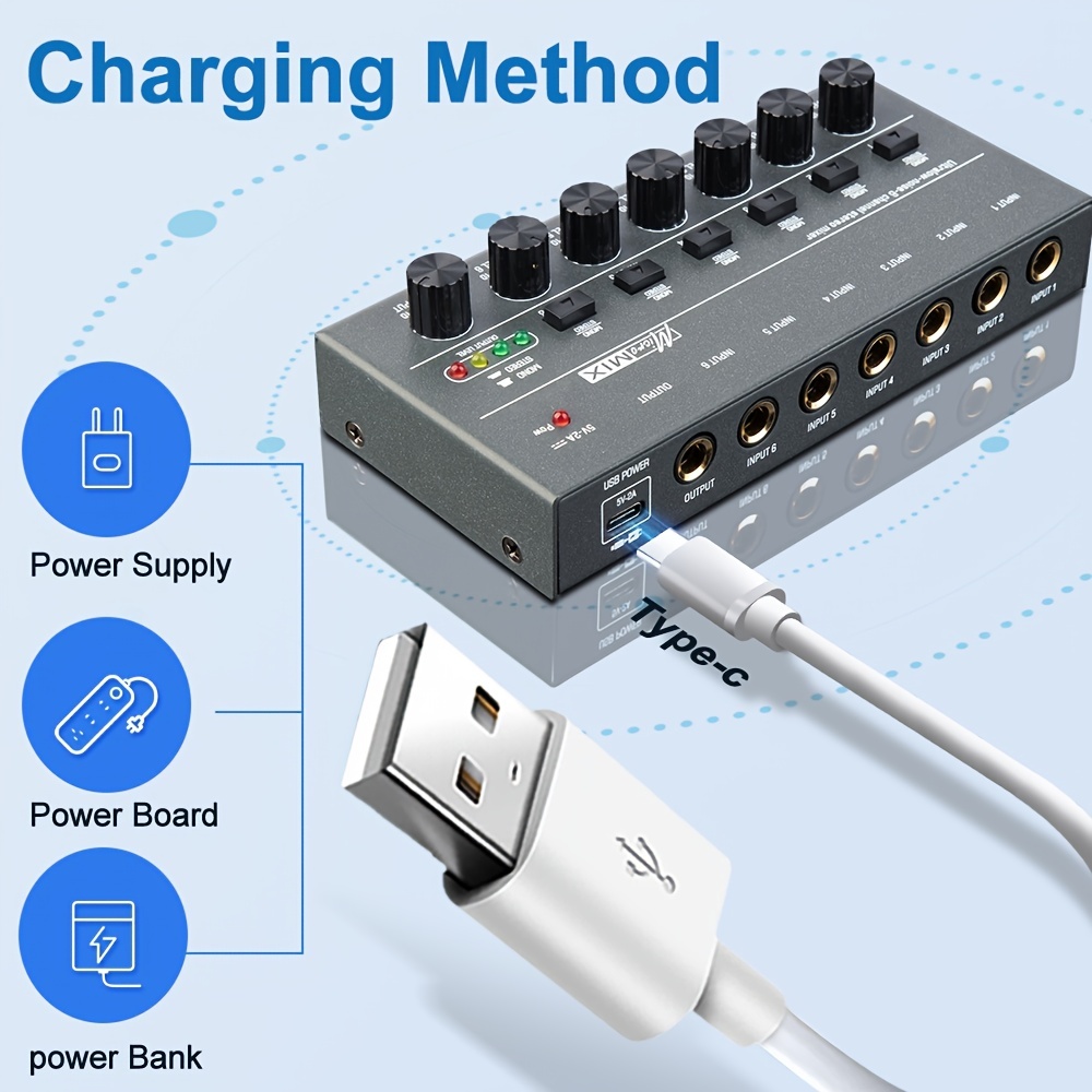 Depusheng Amplificador Auriculares Estéreo Monitoreo 4 - Temu