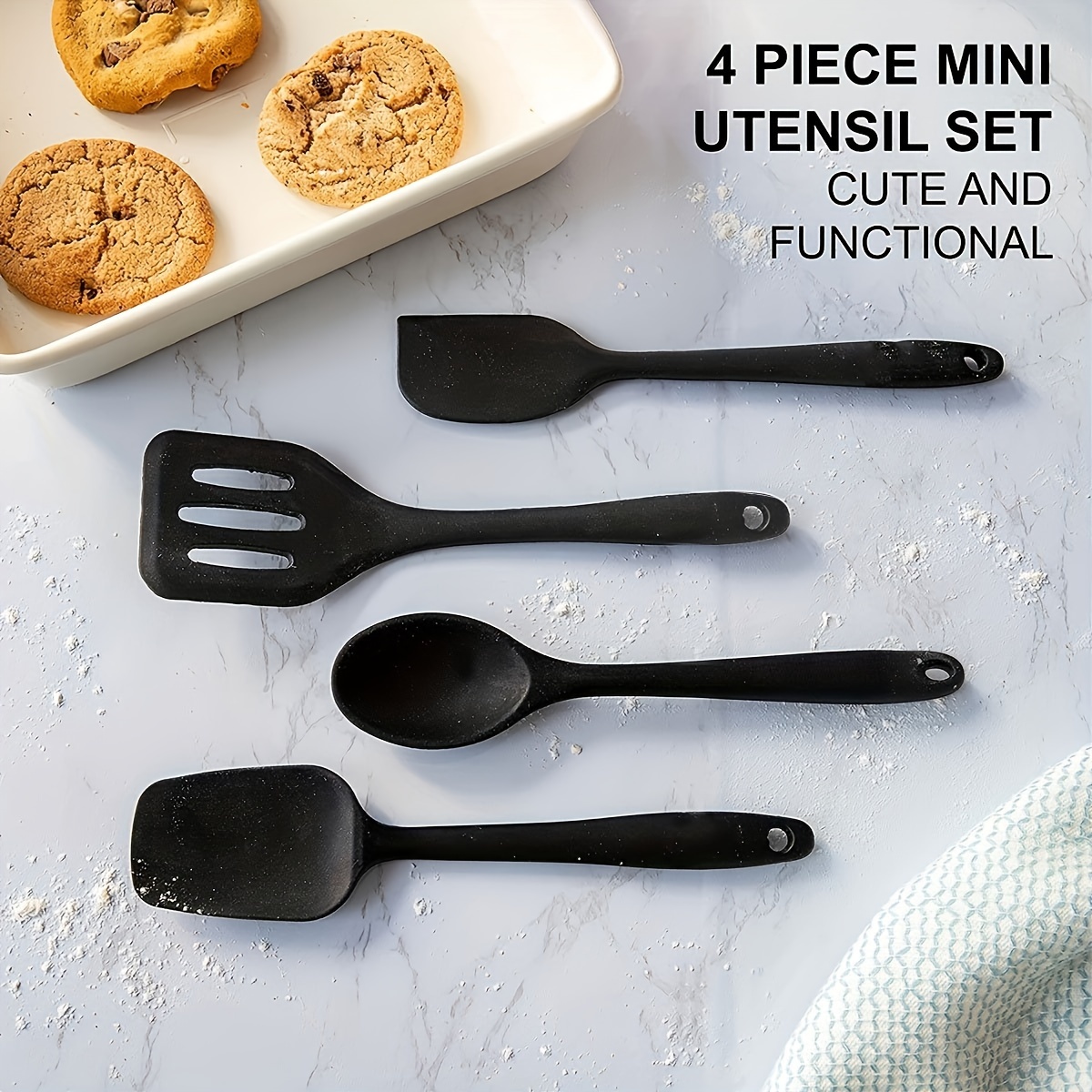 Silicone Mini Jar Spatula-Marble 