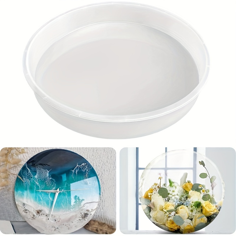 Shiny Round Silicone Molds Epoxy Resin Coasters Mold Jewelry